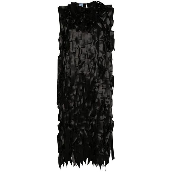 PRADA Dresses & Skirts - PRADA Women's Black Ribbon Embellished Dress Women BLACK Dresses